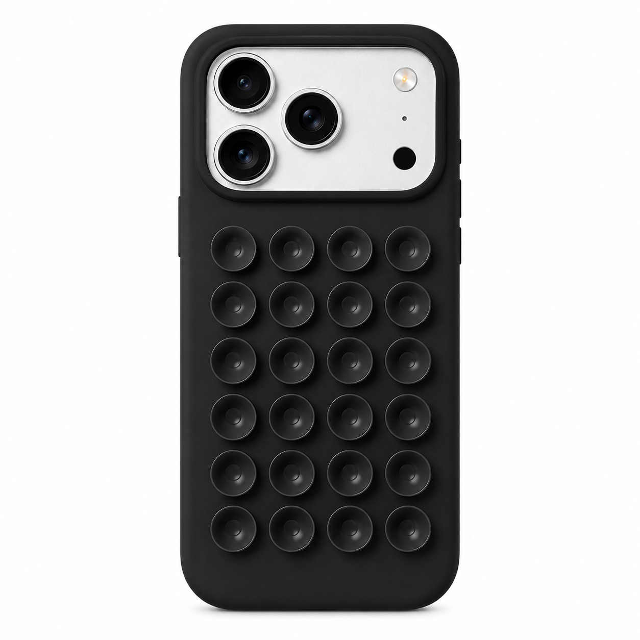 Silicone Suction Kickstand Case për iPhone 17 Pro Max