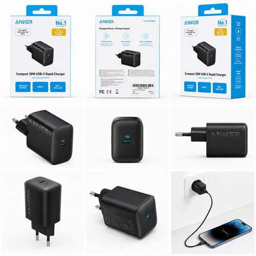 Anker 30W USB-C Rapid Charger (EU Plug)