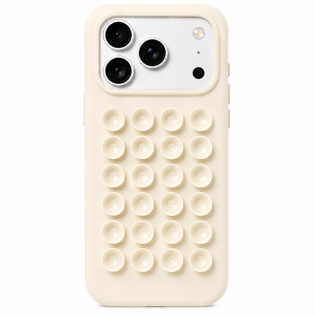 Silicone Suction Kickstand Case për iPhone 17 Pro Max