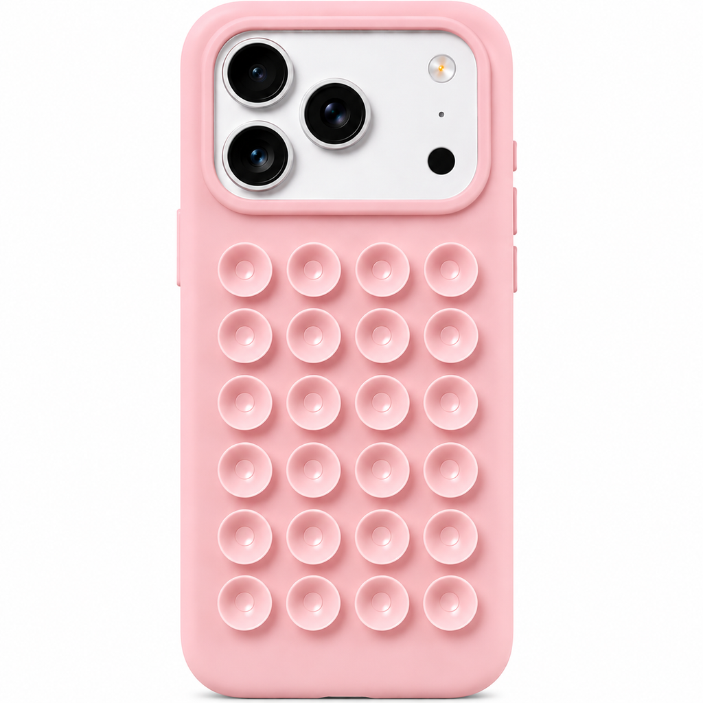 Silicone Suction Kickstand Case për iPhone 17 Pro Max