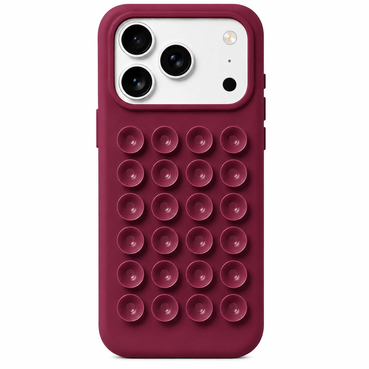 Silicone Suction Kickstand Case për iPhone 17 Pro Max