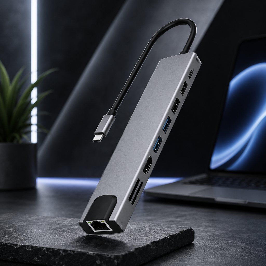Type-C HUB 10-in-1 USB-C Multiport Adapter