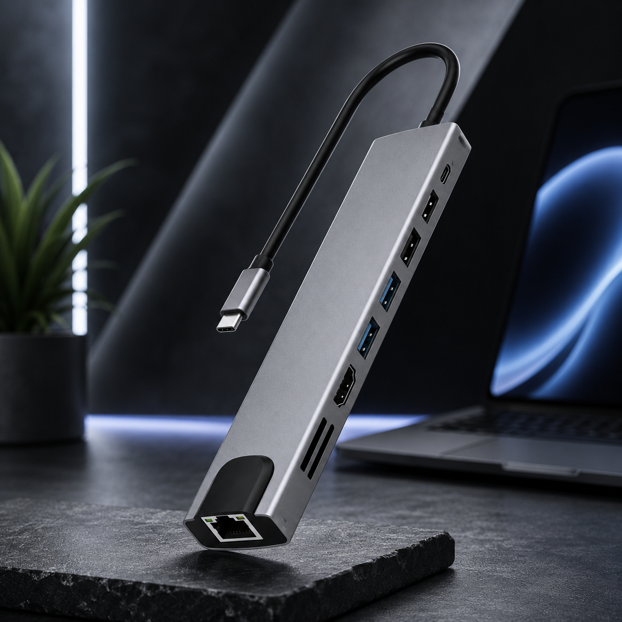 Type-C HUB 10-in-1 USB-C Multiport Adapter