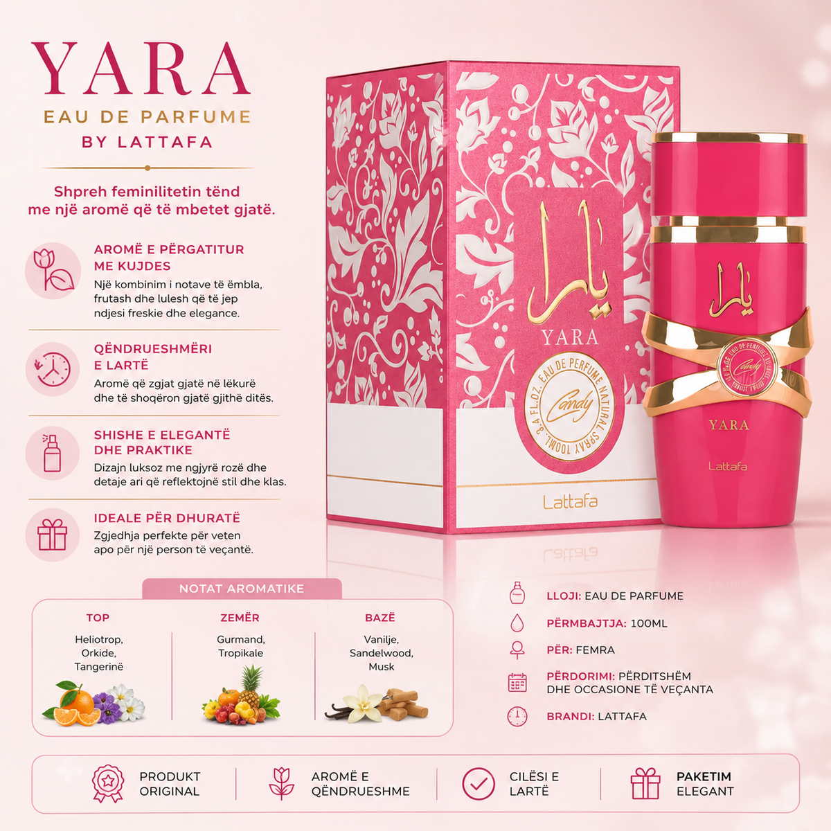 Yara Candy – Lattafa Eau de Parfum 100ml