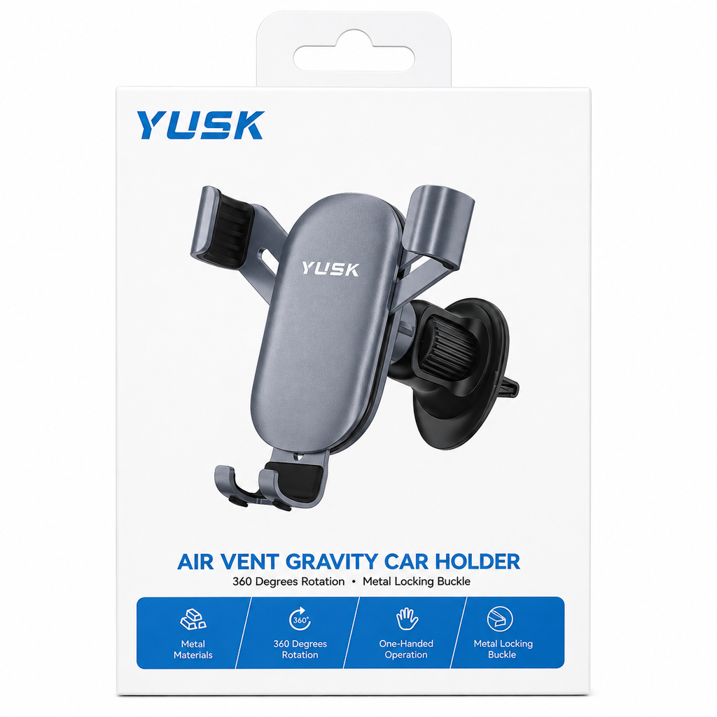 YUSK Air Vent Gravity Car Holder – Mbajtëse për Telefon në Veturë