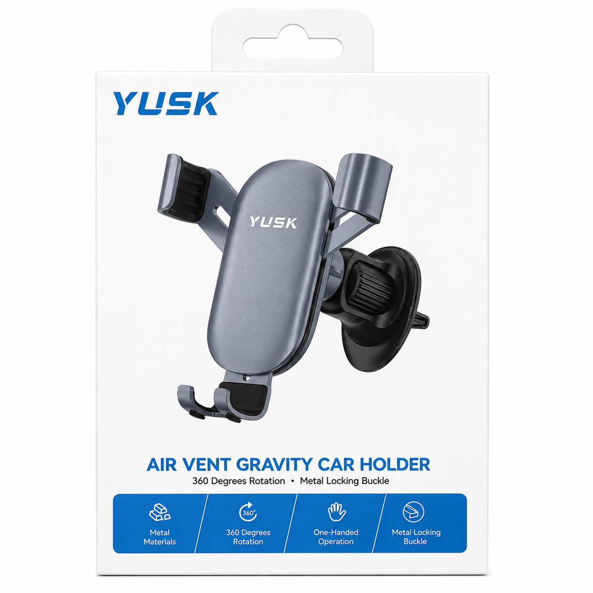 YUSK Air Vent Gravity Car Holder – Mbajtëse për Telefon në Veturë