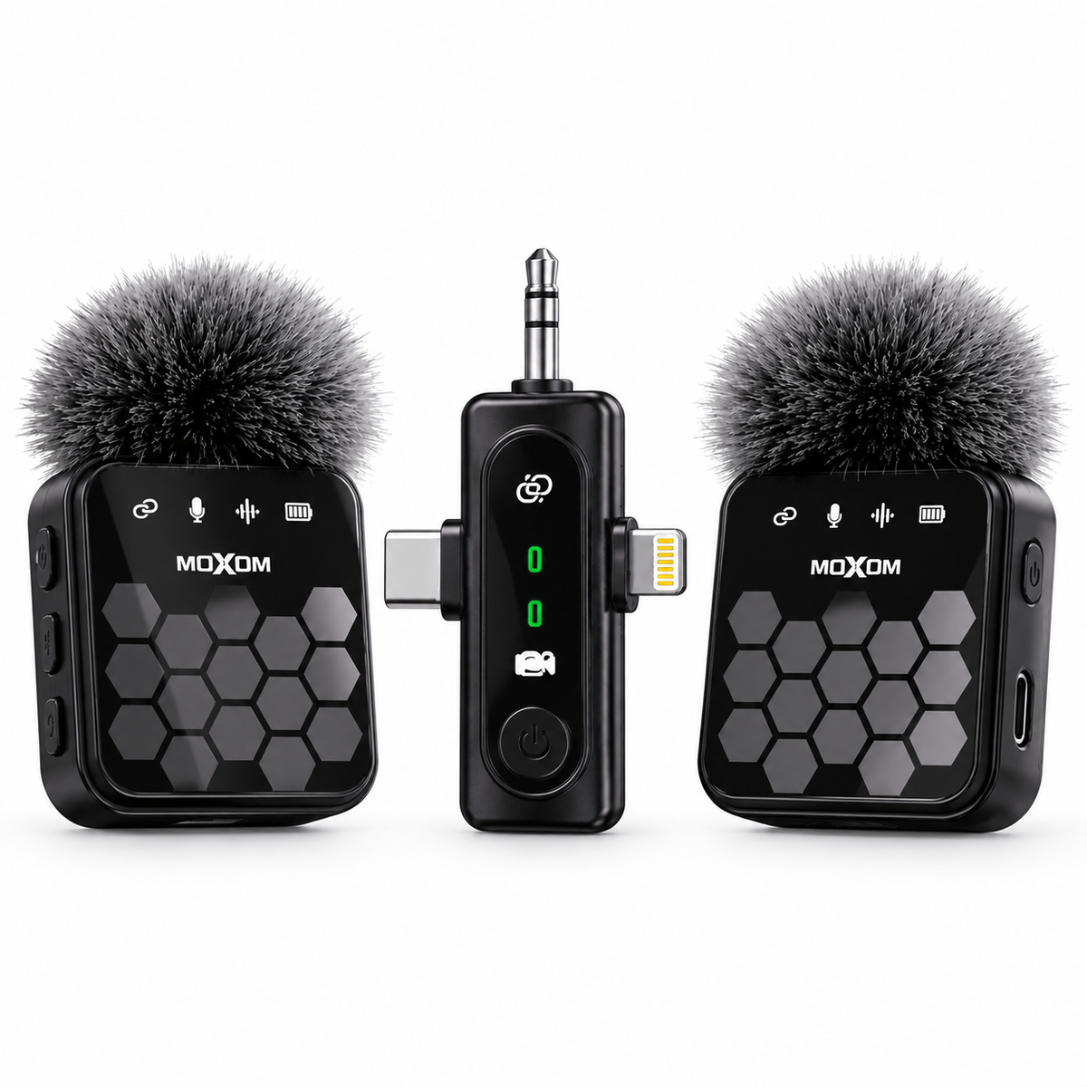 MOXOM Dual-Clip Smart Wireless Microphone – MX-AX84